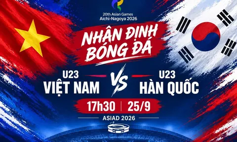 Nhận định bóng đá U23 Việt Nam vs U23 Hàn Quốc - Dự đoán kết quả bóng đá nam ASIAD 2026 hôm nay