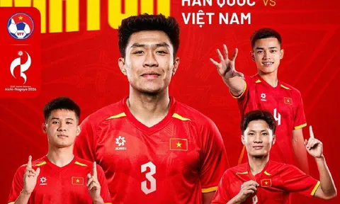 Kết quả bóng đá U23 Hàn Quốc vs U23 Việt Nam - Link xem trực tiếp bóng đá nam ASIAD 2026 trên VTV6