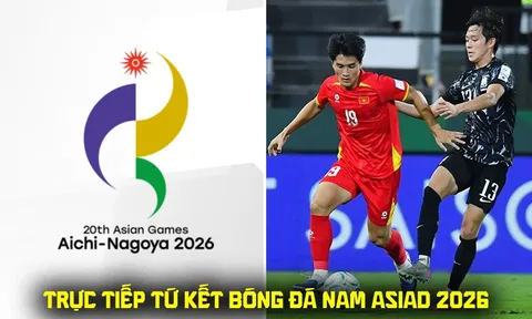 VTV6 VTV5 trực tiếp bóng đá U23 Việt Nam vs U23 Hàn Quốc - Link xem trực tiếp ASIAD 2026 hôm nay 25/9
