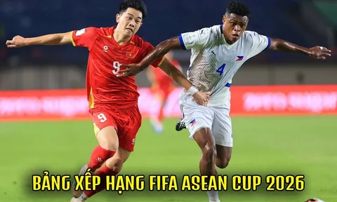 Bảng xếp hạng FIFA ASEAN Cup 2026 mới nhất: ĐT Việt Nam xếp sau Thái Lan sau trận thắng Philippines