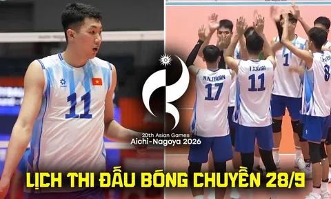Lịch thi đấu bóng chuyền hôm nay 27/9: Tuyển Việt Nam đại chiến Qatar tại ASIAD 2026 lúc mấy giờ?