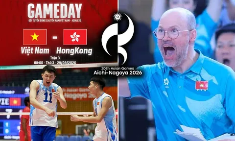 VTV trực tiếp bóng chuyền nam ASIAD 2026 mới nhất - Link xem trực tiếp Việt Nam vs Hong Kong hôm nay