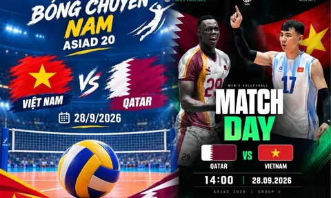Kết quả bóng chuyền Việt Nam vs Qatar - Cập nhật kết quả thi đấu bóng chuyền nam ASIAD 2026