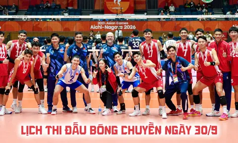 Lịch thi đấu bóng chuyền hôm nay 30/9: Tuyển Việt Nam đại chiến Uzbekistan ở ASIAD khi nào?
