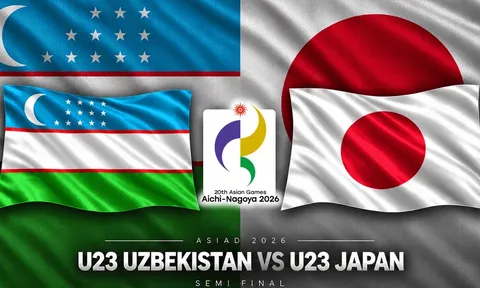 VTV6 VTVGo trực tiếp U23 Uzbekistan vs U23 Nhật Bản - Link trực tiếp bán kết bóng đá nam ASIAD 2026 hôm nay