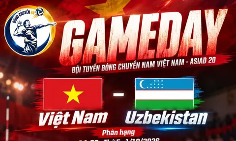 Lịch thi đấu Bóng chuyền Việt Nam hôm nay 1/10: ĐT Việt Nam đấu Uzbekistan ở ASIAD 2026 lúc mấy giờ?