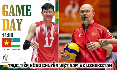 VTV6 VTVGo trực tiếp bóng chuyền Việt Nam vs Uzbekistan 14h ngày 1/10 - Link xem trực tiếp ASIAD 2026
