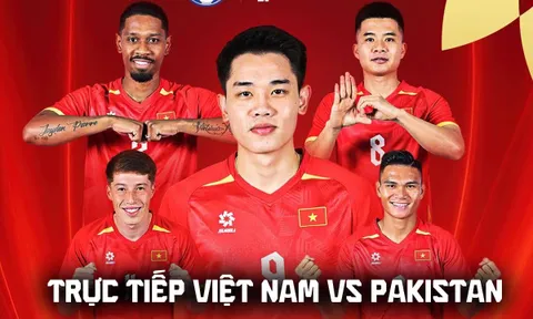 FPTPlay trực tiếp bóng đá Việt Nam vs Pakistan 16h ngày 2/10 - Link xem trực tiếp FIFA ASEAN Cup 2026