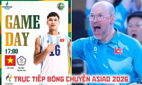 Trực tiếp bóng chuyền Việt Nam vs Đài Loan 17h ngày 3/10 - VTV trực tiếp bóng chuyền nam ASIAD 2026?