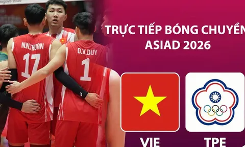 VTVGo TRỰC TIẾP bóng chuyền Việt Nam vs Đài Loan hôm nay 3/10 - VTV phát sóng bóng chuyền ASIAD 2026