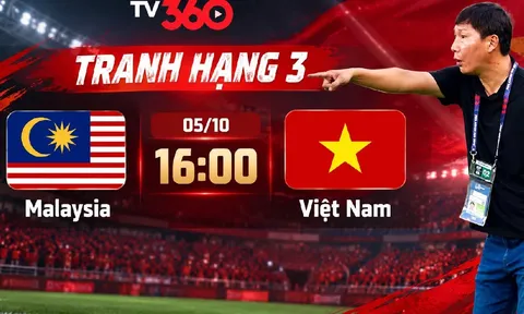 FPT, TV360 trực tiếp bóng đá Việt Nam vs Malaysia - Cập nhật link xem trực tiếp FIFA ASEAN Cup 2026
