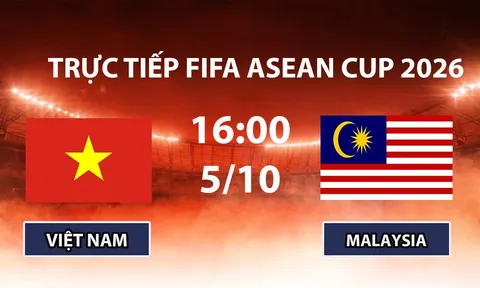Xem TRỰC TIẾP bóng đá Việt Nam vs Malaysia ở đâu, kênh nào? VTV6 có phát sóng FIFA ASEAN Cup 2026?