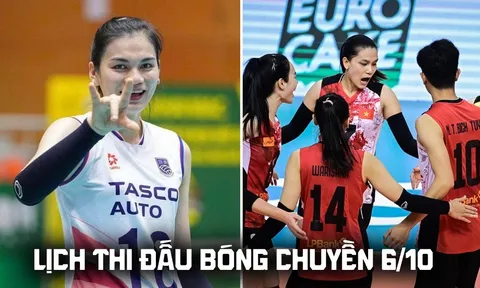 Lịch thi đấu bóng chuyền hôm nay 6/10: Hà Nội Tasco đấu LPB Ninh Bình ở giải VĐQG Việt Nam khi nào?
