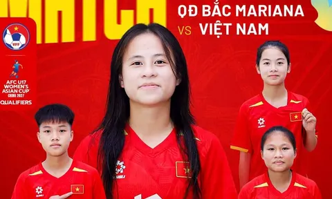 Xem TRỰC TIẾP bóng đá U17 Việt Nam vs QĐ Bắc Mariana ở đâu? VTV có phát sóng VL U17 nữ châu Á không?