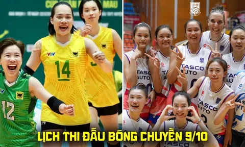 Lịch thi đấu bóng chuyền hôm nay 9/10: Hà Nội Tasco đấu VTV Bình Điền Long An ở giải VĐQG khi nào?