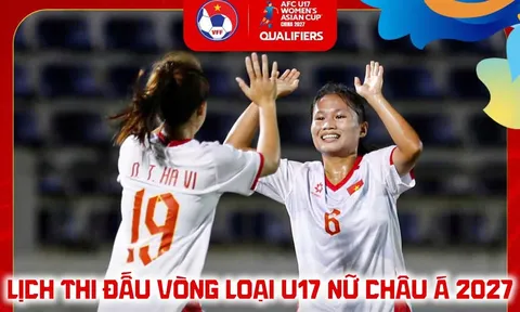 Lịch thi đấu VL U17 nữ châu Á 2027 hôm nay 9/10: U17 Việt Nam đấu U17 Kyrgyzstan lúc mấy giờ?