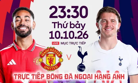 Link xem trực tiếp bóng đá MU vs Tottenham 23h30 ngày 10/10 - FPTPlay trực tiếp Ngoại hạng Anh hôm nay
