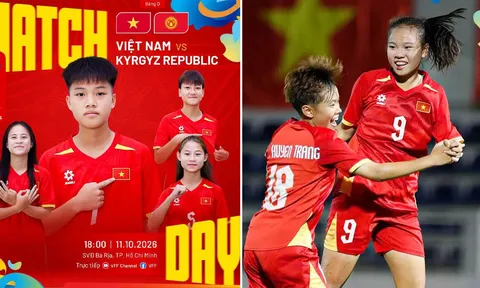 Kết quả, tỷ số U17 Việt Nam vs U17 Kyrgyzstan hôm nay 11/10 - VL U17 châu Á 2027: Cột mốc lịch sử