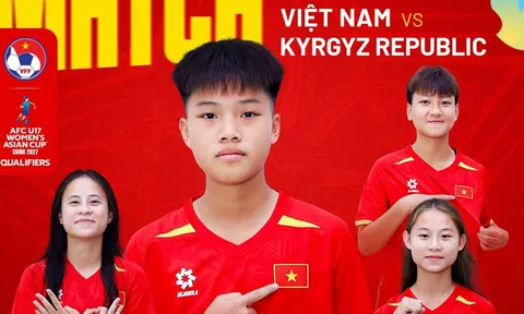Xem TRỰC TIẾP bóng đá U17 Việt Nam vs Kyrgyzstan ở đâu? VTV có phát sóng VL U17 nữ châu Á không?