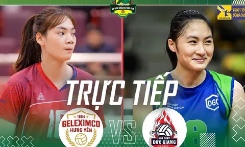 VTV trực tiếp bóng chuyền Geleximco Hưng Yên vs HCĐG Lào Cai - Link xem trực tiếp bóng chuyền VĐQG 2026