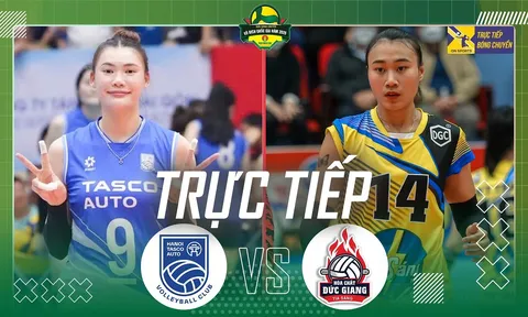 Link xem trực tiếp bóng chuyền nữ Việt Nam hôm nay 15/10 - Trực tiếp Hà Nội Tasco vs HCĐG Lào Cai