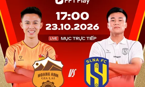 Lịch thi đấu bóng đá Việt Nam hôm nay 23/10: HAGL gặp thử thách lớn; Thể Công Viettel đối đầu Bắc Ninh FC
