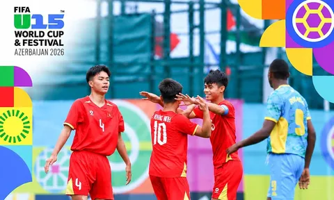 Thắng thuyết phục chủ nhà Azerbaijan, ĐT Việt Nam gây sốt với vé chung kết U15 World Cup 2026 tier C
