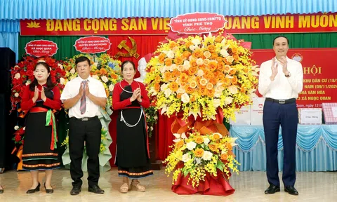 Phú Thọ: Lãnh đạo tỉnh dự Ngày hội Đại đoàn kết toàn dân tộc tại khu 13, xã Ngọc Quan, huyện Đoan Hùng