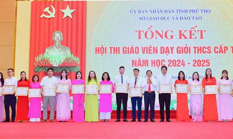 Phú Thọ: 145 giáo viên được công nhận giáo viên dạy giỏi THCS cấp tỉnh năm học 2024 - 2025