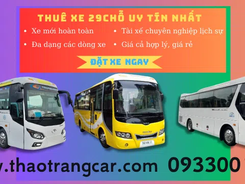 Thảo Trang Car - đơn vị cho thuê xe 29 chỗ rẻ nhất Biên Hòa