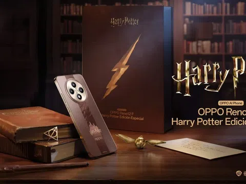 OPPO Reno 12F phiên bản Harry Potter ra mắt, tặng kèm đũa thần, móc treo banh snitch, que chọc SIM bảo bối tử thần