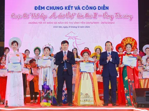 Hội thi “Nét đẹp áo dài Việt” lần thứ II chào mừng 125 năm đô thị Vĩnh Yên