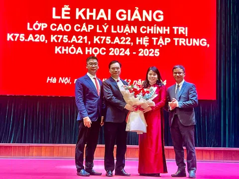 Khai giảng tiếp Lớp Cao cấp lý luận Chính trị K75, hệ tập trung, năm học 2024 - 2025