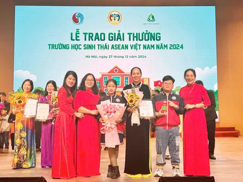 Trường tiểu học Bắc Cường (Lào Cai) đoạt Giải ba “Giải thưởng Trường học sinh thái ASEAN Việt Nam 2024”