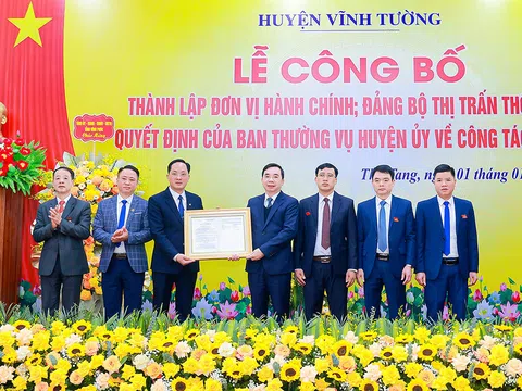 Vĩnh Phúc: Vĩnh Tường hoàn thành sắp xếp các đơn vị hành chính cấp xã, thị trấn