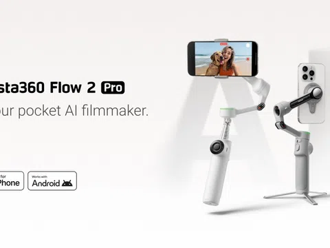 Gimbal Insta360 Flow 2 Pro ra mắt với hỗ trợ AI hiện đại, tích hợp liền mạch với iPhone