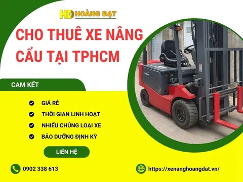 Giới thiệu dịch vụ cho thuê xe nâng cẩu tại TPHCM – Xe Nâng Hoàng Đạt