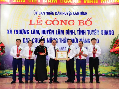 Tuyên Quang: Xã Thượng Lâm đạt chuẩn nông thôn mới nâng cao