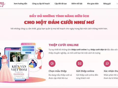 Nền tảng thiết kế thiệp cưới online chuyên nghiệp từ Biihappy iWedding