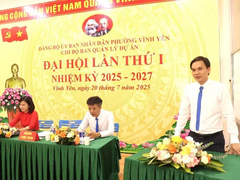 Phú Thọ: Chi bộ Ban Quản lý Dự án phường Vĩnh Yên đoàn kết, dân chủ, xây dựng tổ chức đảng vững mạnh