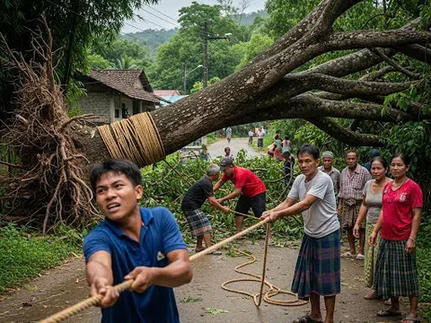 Người kéo cây…!