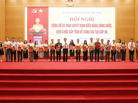 Phú Thọ: Điều động gần 400 công chức, viên chức về công tác tại cấp xã trên địa bàn tỉnh