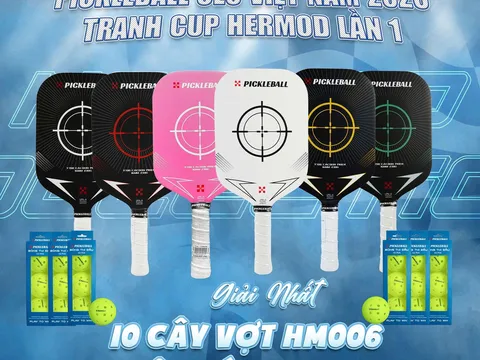 Hé lộ Giải thưởng “cực sốc” tại Giải Pickleball CEO Việt Nam 2025 - Tranh cúp Hermod lần I