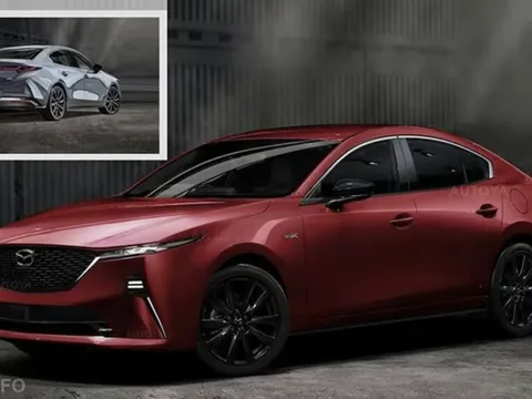 Mazda3 2026 lộ diện trong bản dựng kỹ thuật số cực đẹp, lấy cảm hứng từ Mazda6e và CX-5 mới
