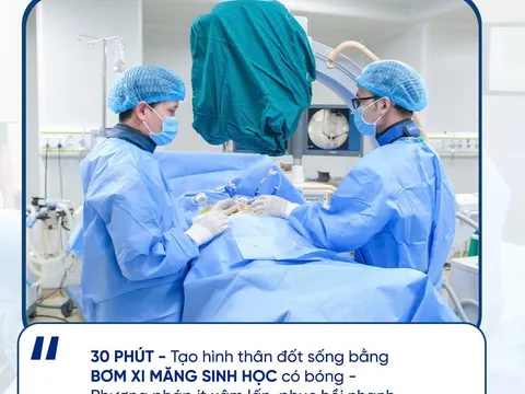 Kịp thời giải cứu 2 đốt sống bị vỡ xẹp cùng lúc từ chấn thương nhẹ của bệnh nhân nữ