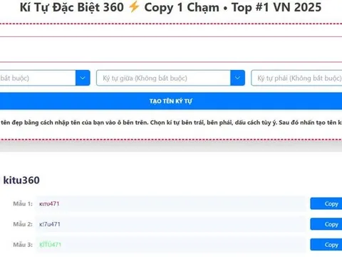 Trải nghiệm KiTu360: Tạo tên game độc đáo chỉ trong 3 giây