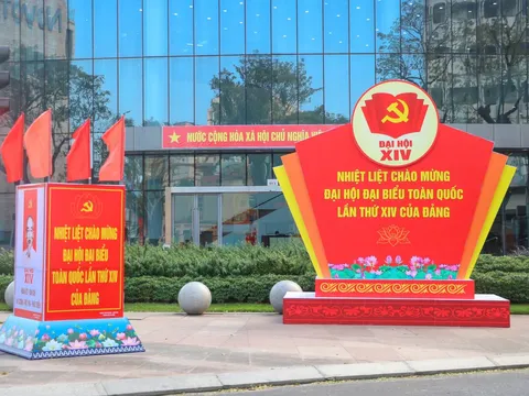 Khắp nơi rực rỡ cờ hoa chào mừng Đại hội đại biểu toàn quốc lần thứ XIV của Đảng