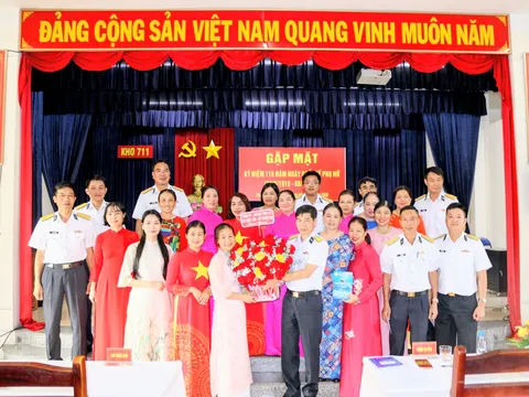 Kho 711 Cục Hậu cần – Kỹ thuật Hải quân gặp mặt cán bộ, hội viên phụ nữ
