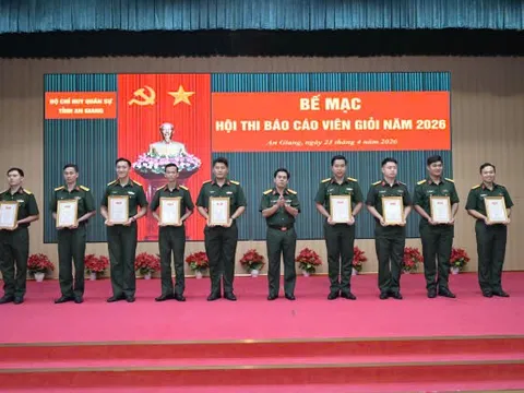 An Giang: Trao giải Hội thi báo cáo viên giỏi năm 2026