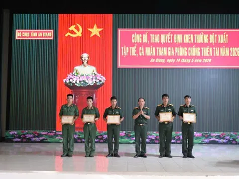 An Giang: Khen thưởng tập thể, cá nhân xuất sắc trong chữa cháy rừng tại xã Cô Tô